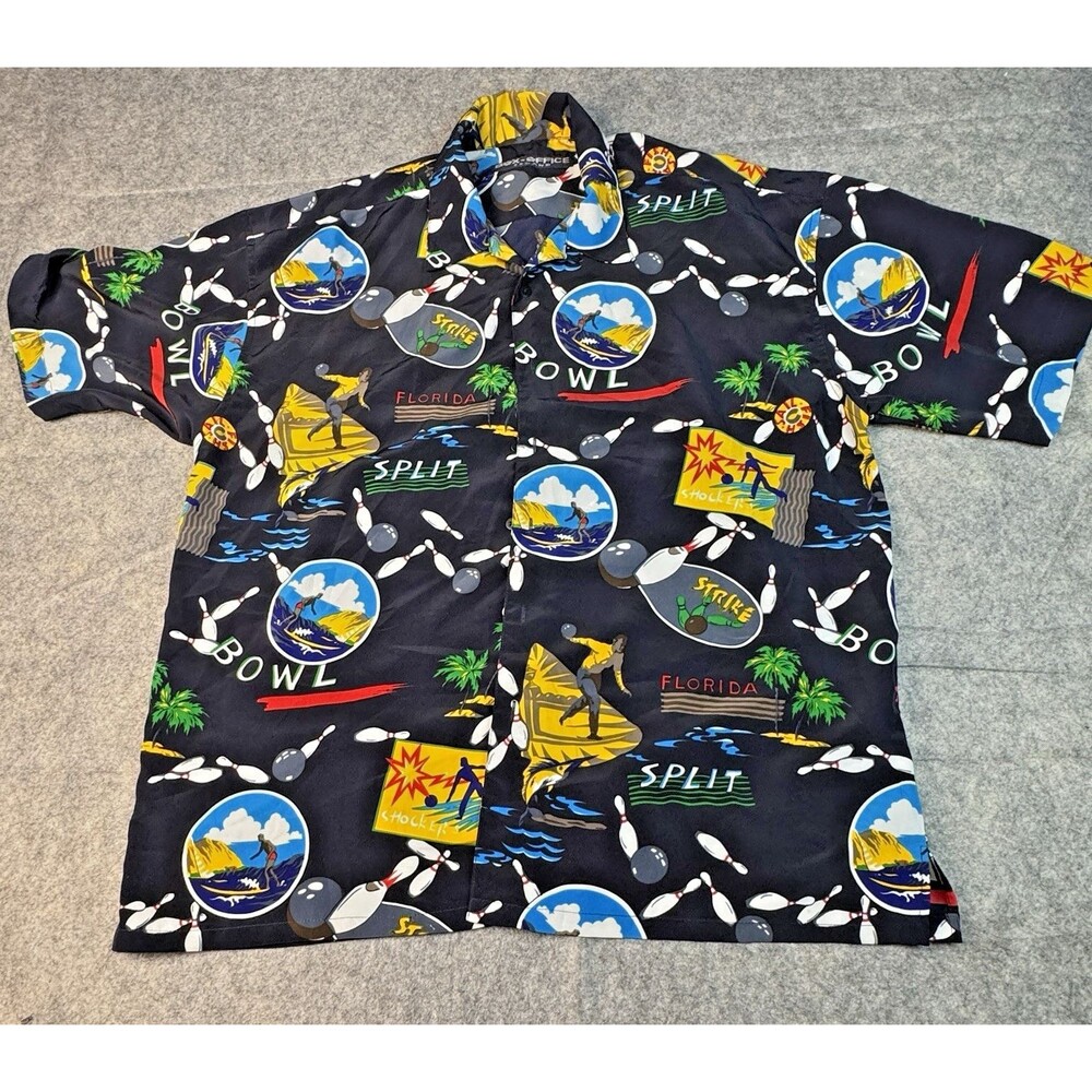 Box Office Island Bowling Surfing Florida Short Polyester XL
